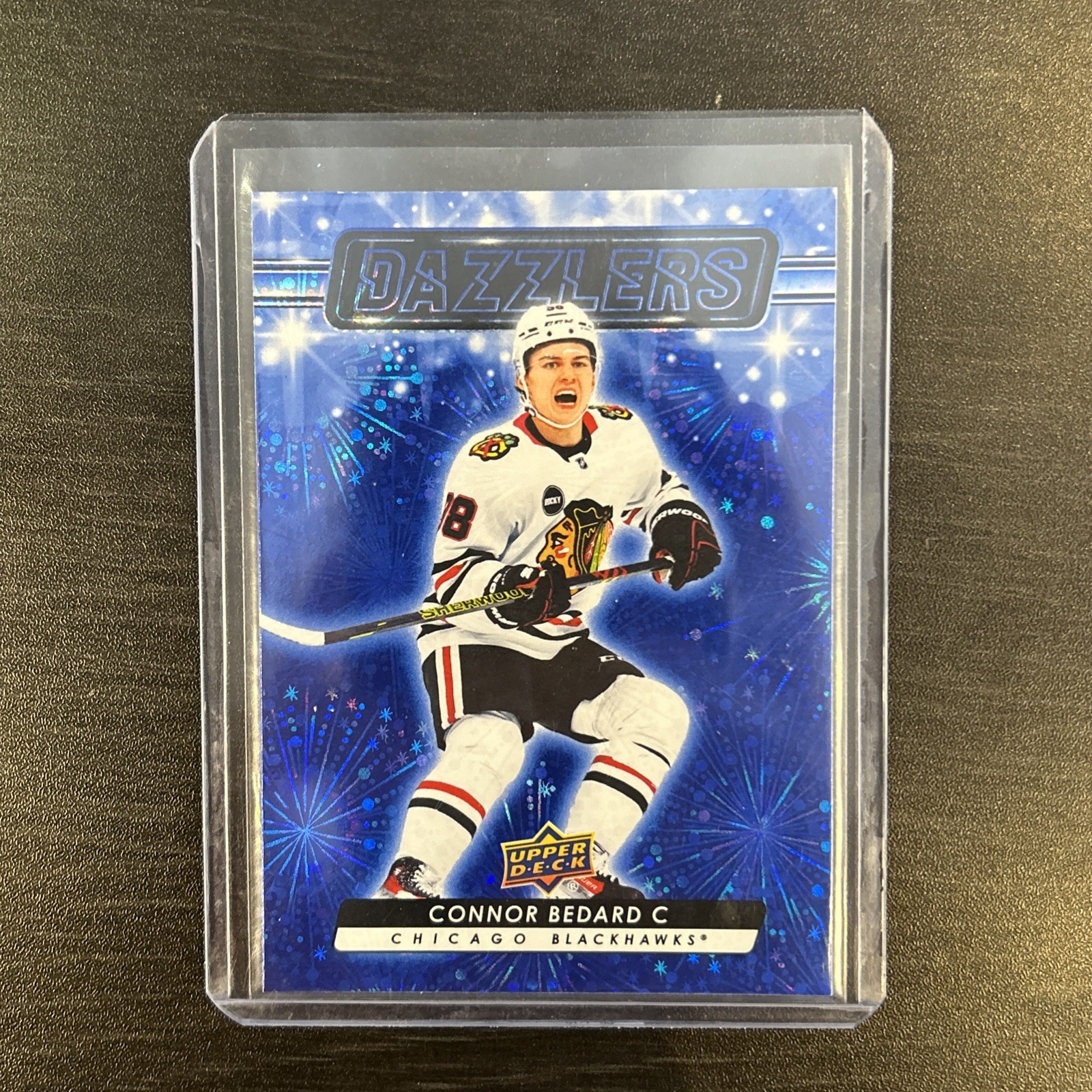 2023 UPPER DECK #DZ-79 CONNOR BEDARD DAZZLERS BLUE RC ROOKIE