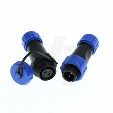 HE21 2 Pin Waterproof Cable Connector Aviation Quick Disconnect Male Female P...