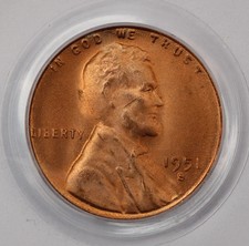 1951-S Lincoln Cent PCGS MS64RD