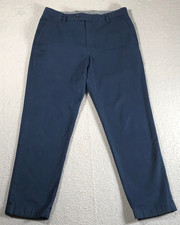 Brooks Brothers MILANO Men Chino Pants Regular Straight Navy Supima Cotton 32x30