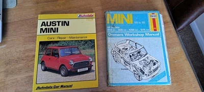 JOB LOT 2 X AUSITN MINI AUTODATA & HAYNES WORKSHOP MANUALS USED COND & FREE P&P - Image 1 of 4