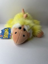 Vintage 1992 Yellow Dakin Jurassic Dinosaur SHAGASAURS Plush - Used