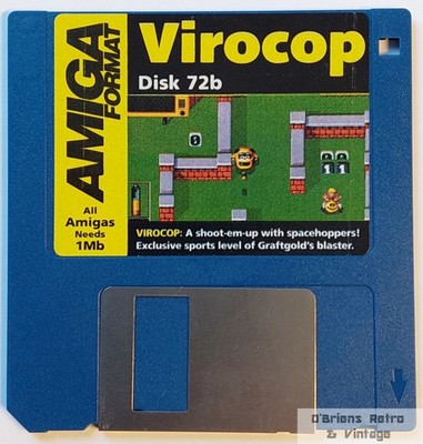 Amiga Format Cover Disk No. 72B 1995 - Virocop Demo - Commodore Amiga