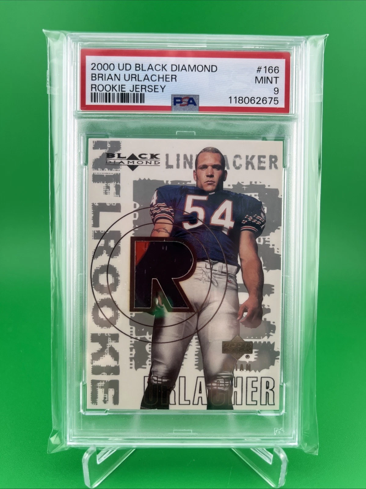 Brian Urlacher Upper Deck Black Diamond #166 Rookie Jersey