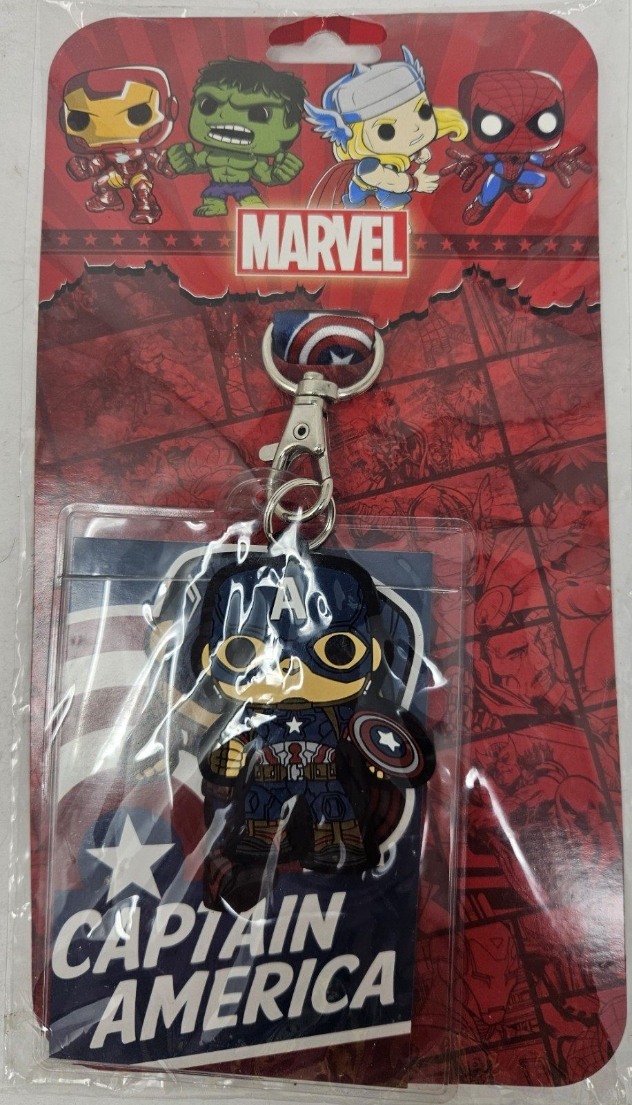 Marvel Captain America Funko Lanyard w/ ID Holder