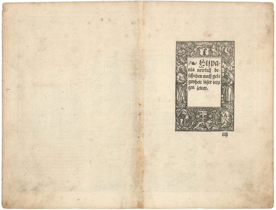 1567 Sebastian Munster Hand-Colored Map of Iberia - Spain and Portugal - Image 2 of 2