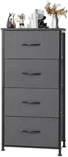 Kids Dresser Black Dresser for Girls Bedroom, 4 Drawer