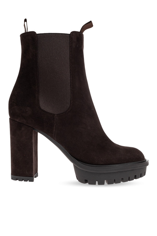 Gianvito Rossi - Women - Barry platform ankle boots - Brown 280790₽
