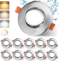 LED Einbaustrahler Dimmbar 230V Ultra Flach IP44 68-80Mm 10Er Set