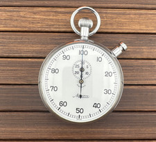 Minerva Pocket Watch Rare 57Mm Flyback Chronograph