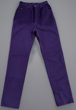 Vintage 80s Lee Pants Womens Size 11 Purple Corduroy Made In USA Union Made