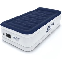 Active Era® Luxury Single Air Bed Air Mattress with Built-in Pump and Pillow