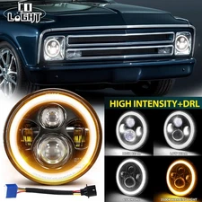 DOT 7" Round LED Headlight Hi/Low Sealed Turn Singal for Chevy Truck Camaro C10