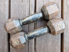 Vintage Dumbell Metal Weights