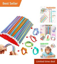 Fun and Colorful 45-Pack Bendable Pencils with Erasers - Perfect School Supplies
