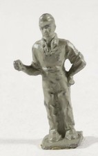 Vintage Barclay Manoil Lead Figure, Railroad Worker 1950s 1.75" Tall