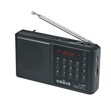 Portable AM FM Radio with Bluetooth Speaker  USB/TF Card MP3 Playback 3.5mm Ja...