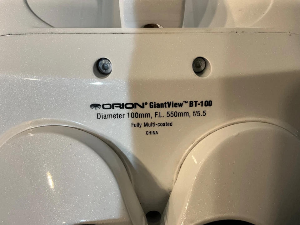 Telescopio binocular Orion Giantview BT-100 100 mm totalmente multicapa F.L.550 mm Foto 2 de 4