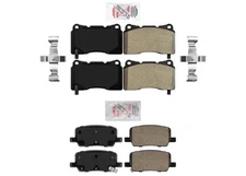 AME Improved Performance Front Rear Disc Brake Pads Fits Tesla Model S & X 16-20