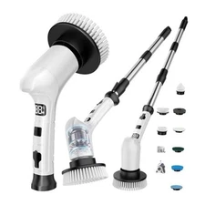 Electric Spin Scrubber for Cleaning Bathroom,Cordless Power Shower Scrubber - 