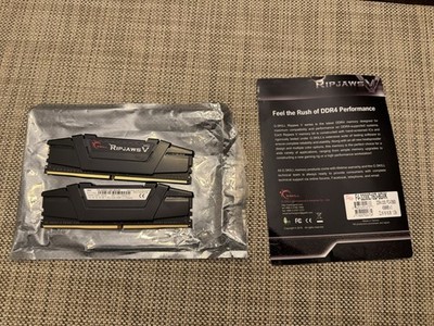 G.SKILL RIPJAWS 8GB DDR4 (2X4GB) 3200MHZ F4-3200C16D-8GVK RAM DESKTOP MEMORY