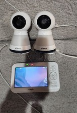 VTech VM5255-2 2 Digital Camera Video Baby Monitor With Pan Zoom and Night Light