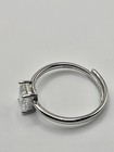 925 Sterling Silver Moissanite 1.0ct Radiant Cut Ring GRA Certified — photo 4