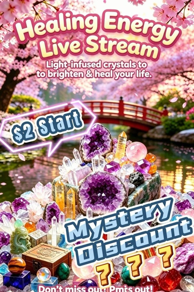 FSVW ✨ Live: Unveiling Rare Energy Crystals | Starts $2 | Free Shipping✈️
