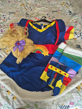 Rainbow Brite Plus Size 3X Complete Outfit Polyester Rainbow Fancy Dress