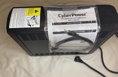 CyberPower CP1500PFCLCDa 1500VA UPS LCD Display Surge Protection 10 Outlets