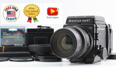 2 FilmBacks [Mint] Mamiya RB67 Pro SD Film Camera K/L 90mm f3.5 Lens From JAPAN