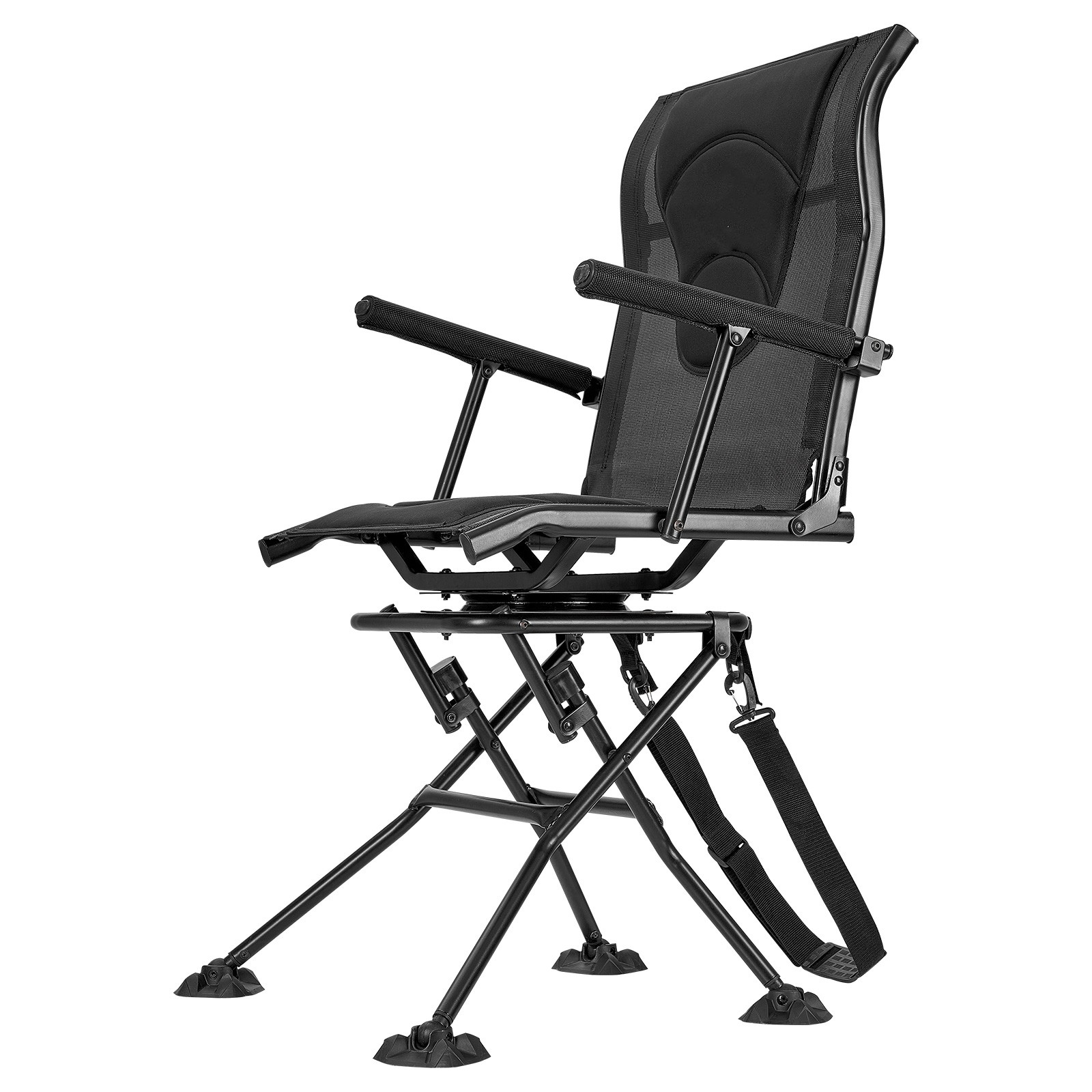 Uimoso 360° Rotating Hunting Chair with Armrests, Foldable Design & Stable Feet