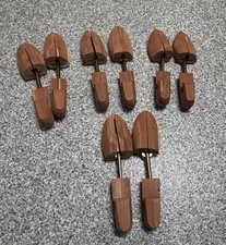 LOT OF 4 SETS CEDAR SHOE TREES SZ L