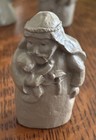 Vtg 3 Abbey Press Grey THUMB PRINT Joseph w Jesus, Mary Angel Nativity Figurines — photo 8