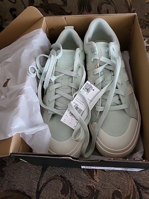 adidas gazelle silver green womens Court Platform Shoes