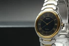 Vtg 1988 N MINT Seiko Dolce 5E31-6A20 Quartz Black Dial HAQ Mens Watch JAPAN