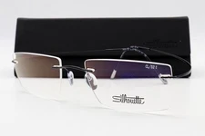 Silhouette TMA Must Collection 5515 CL Eyeglasses Jet Black 9040 Authentic 52mm