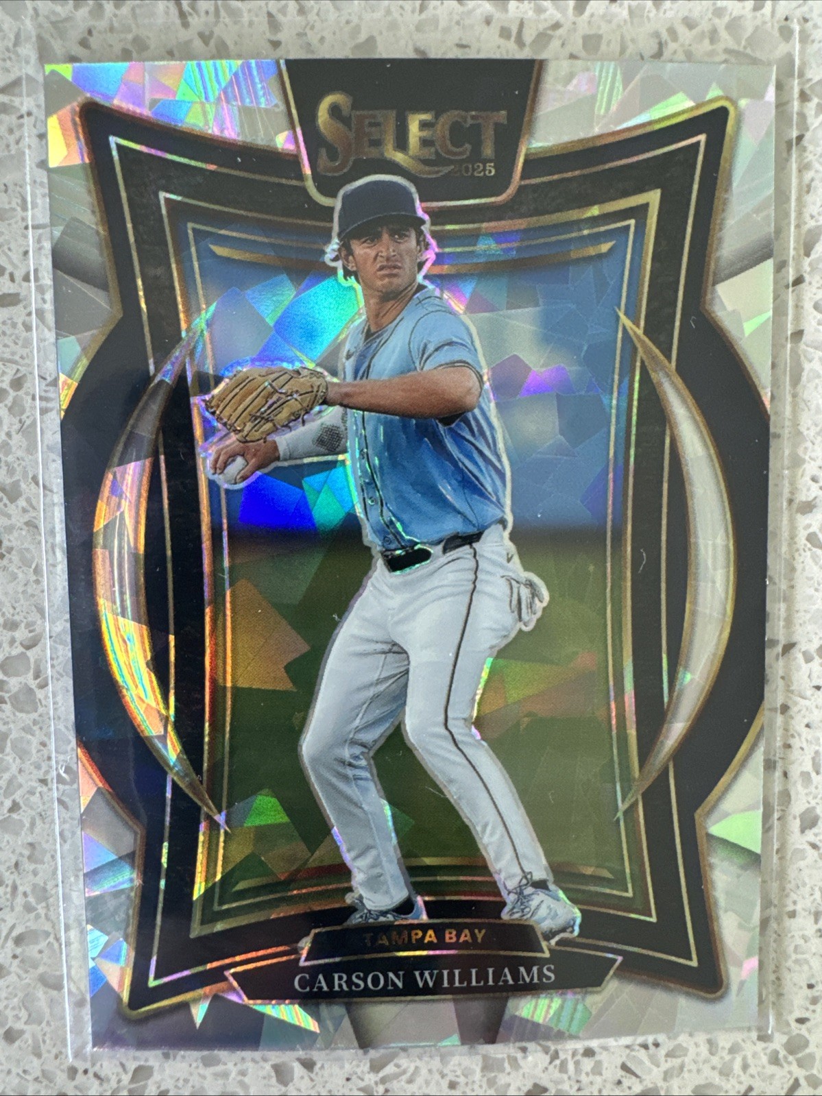 2025 Panini Select #54 Carson Williams Ice Prizms