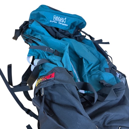 DANA DESIGN ARC FLEX TERRAPLANE USA MEDIUM HIKING BACKPACKING PACK Green-Blue - Picture 20 of 24