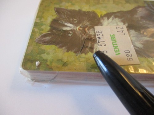 Stardust Plastic Coated Nu-Vue Tint Pinochle Playing Cards Black Cat New - Picture 7 of 8