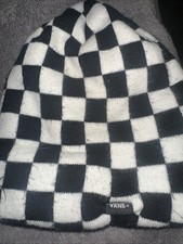 Vintage Kids VANS Classic Checker Beanie One Size Fits All NWT