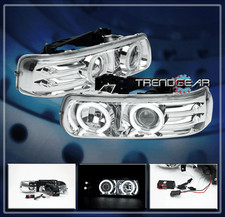 1999-2006 CHEVY SILVERADO TAHOE SUBURBAN CCFL HALO LED PROJECTOR HEADLIGHTS LAMP