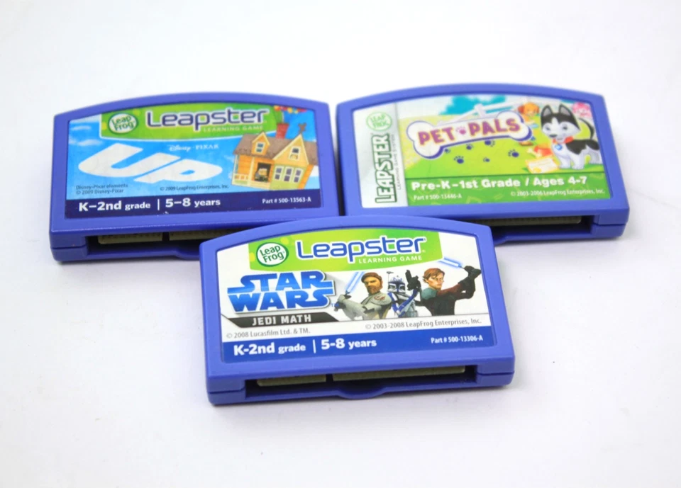 3 Leapster LeapFrog Star Wars Jedi Math - Pet Pals - Up Games - Image 3 of 3