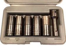 Blue Point By Snap On USA 6 Piece Twist Wheel Flip Socket Set With Case LSR1500