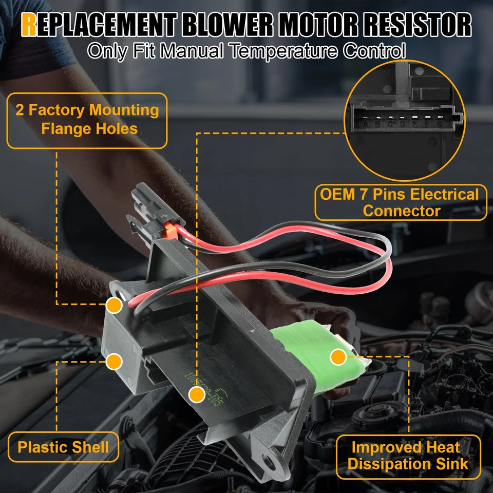 Blower Motor Resistor 2003-2006 for Chevrolet Chevy Avalanche Silverado1500 2500 Foto 4 de 4