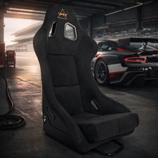 Innovations Frp-302bk-ultra Large Prisma Fixed Back Bucket Racing Seat Black