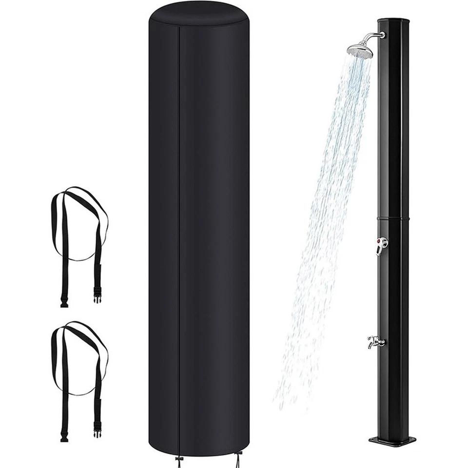 Waterproof Solar Shower Curtain Cover with Adjustable Straps for Outdoor Use - Image 3 of 4