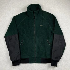 FILSON Sherpa Fleece Jacket Full Zip Polartec Dark Green Size Large