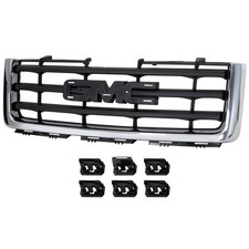 Grille Assembly For 2007-2013 Gmc Sierra 1500 Chrome Shell With Emblem Provision Grille Assembly For 2007-2013 Gmc Sierra 1500 Chrome Shell With Emblem Provision