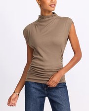 Top de hombro Michael Stars Amara cuello simulado eléctrico precio de venta sugerido por el fabricante 78 USD